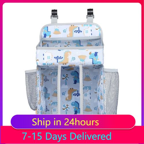 Diaper Stackers for Baby Girl Boy Essentials Storage Cradle Bag Crib Hanging Bedding Set Pouch Organizer 42x27cm