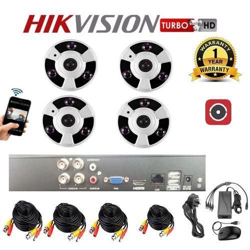 HIK CCTV Cameras Full Kit, 4 FishEye 360&deg; Pack