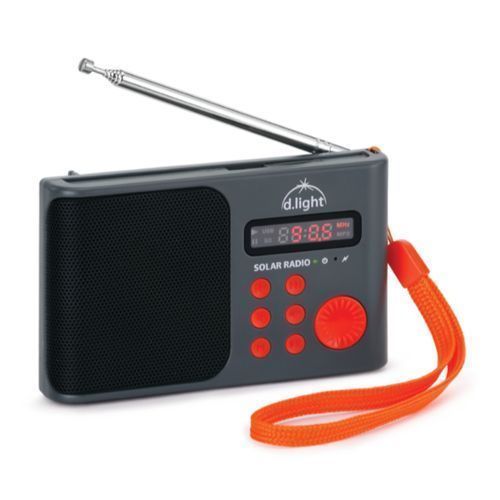 d.light D150 Solar Home System- Lighting, Mobile Charging, Radio, Torchlight- Orange And Grey