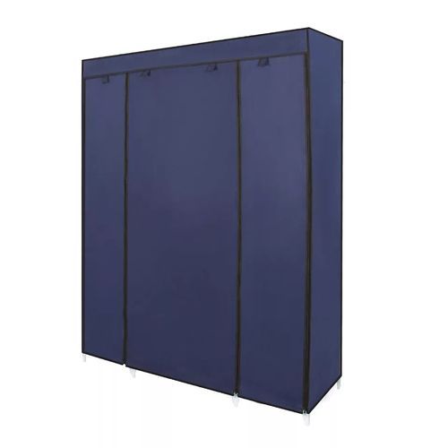 3 Column Cloth & Metal Frame Portable Wardrobe