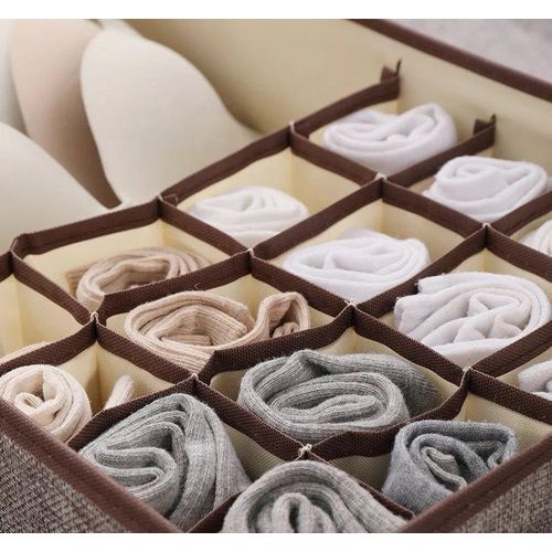 Underwear Drawer Organizer Multifunctional Underwear Storage Box, Household Storage In Different Formats, Washable, Foldable, Withdrawable Wardrobe Storage And Organizing Box Sock and Underwear Drawer