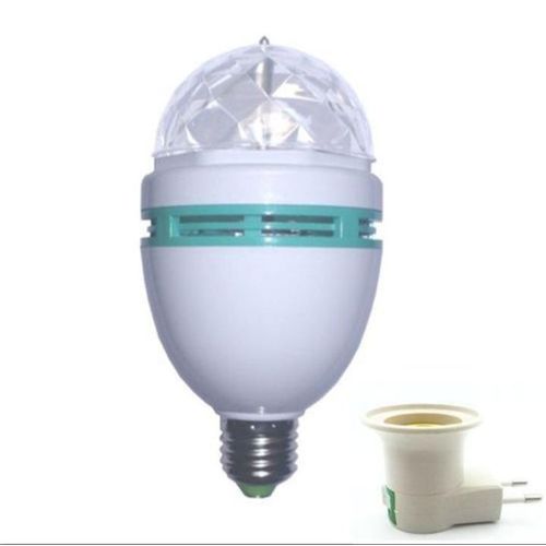 Led crystal color magic rotating bulb.