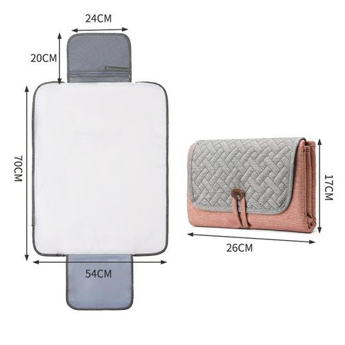 Portable Multifunction Foldable Waterproof Changing Pad Newborn Baby Diaper Changing Mat Changing Pads Infant Bedding