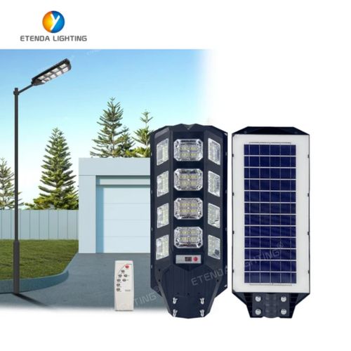 Solar Security Light- 300W Street Light With Remote Control- Black