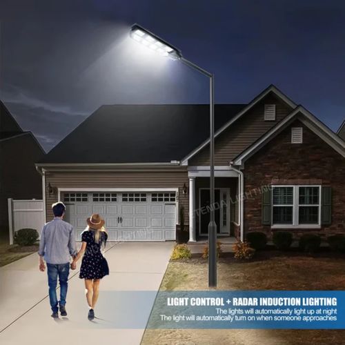Solar Security Light- 300W Street Light With Remote Control- Black