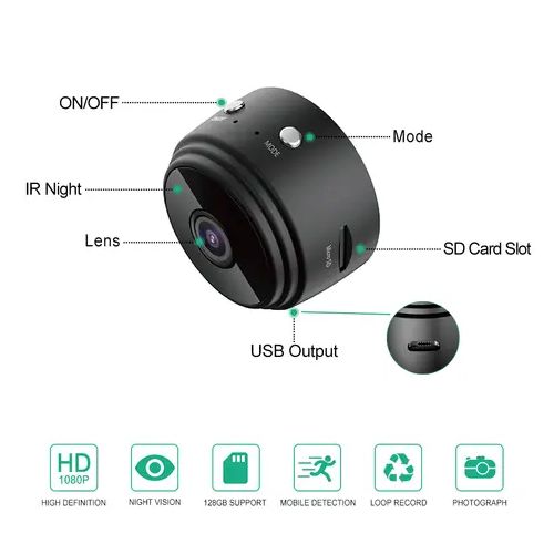 Generic Xim Portable Mini Digital Tiny Spy Camera Wireless Small Camera For Security