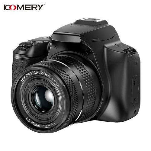 Komery W2 64MP 4K Digital Camera 10X Optical Zoom 3-Inch IPS Display comes with 32GB SD Card - Black