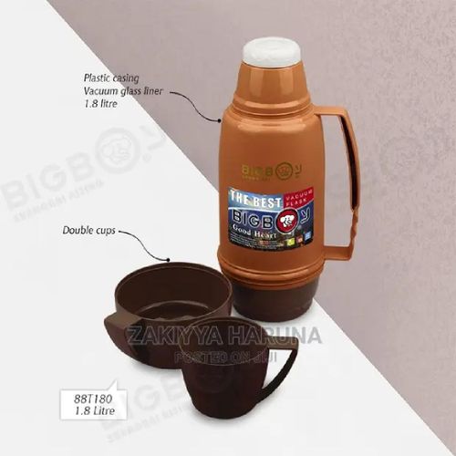 24hour hot and cold 4cups breakable double cup flask