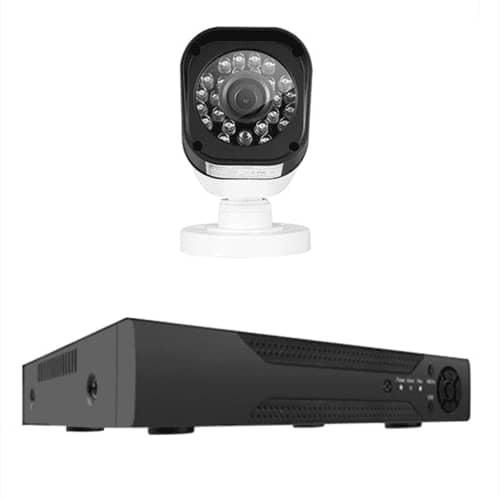 AHD KIT 1080p HD 4-way Home Security Video Surveillance Camera CCTV Camera DVR Kit- Multicolor