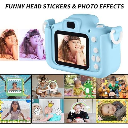 Kids Fun Camera For Taking Real Images With 2 Inch Screen Timed Self Timer And Auto Focus Colors Vary-Multicolours