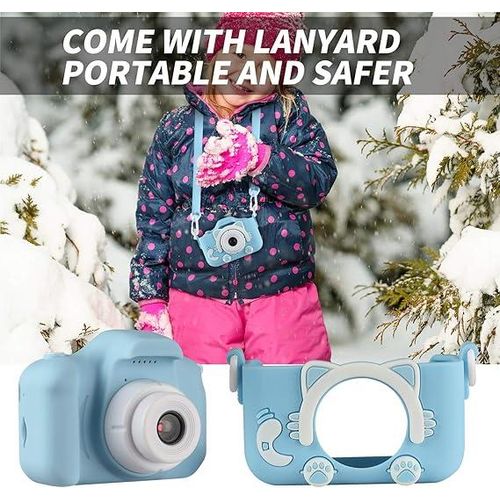 Kids Fun Camera For Taking Real Images With 2 Inch Screen Timed Self Timer And Auto Focus Colors Vary-Multicolours