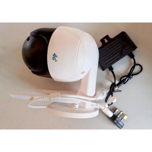 Mobile WiFi V380 Pro Inbuilt In Router Camera With Cat6 Connector Audio Alarm Available-White