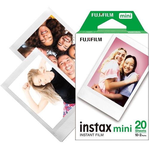 Fuji Instax Film For Instax Mini 11/12/SE, 20 Sheets, White Border, Instax Mini Sheets