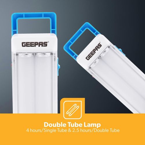 Geepas Rechargeable LED Emergency Lantern with 4 Hours Working & 18 Pcs SMD 0.2W Hi-Power Luminous LEDs Deal for Home, Camping & More - Multicolor