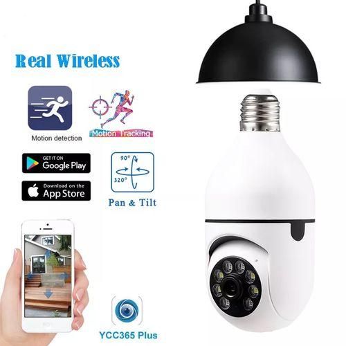 Panoramic Camera Generic Wireless IP Wifi Panoramic Security CCTV Bulb Camera 1080P  E27PTZ Motion Auto Tracking Cam