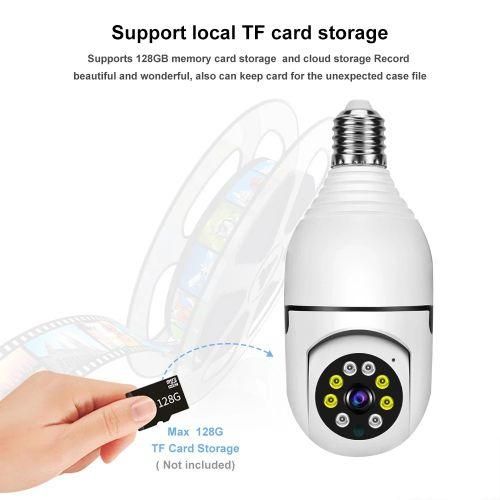 Panoramic Camera Generic Wireless IP Wifi Panoramic Security CCTV Bulb Camera 1080P  E27PTZ Motion Auto Tracking Cam