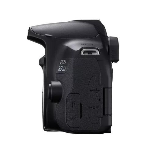 Canon DSLR Camera 24.1 MP 25fps 4K Movie Wi-Fi Bluetooth EOS850D - Black .
