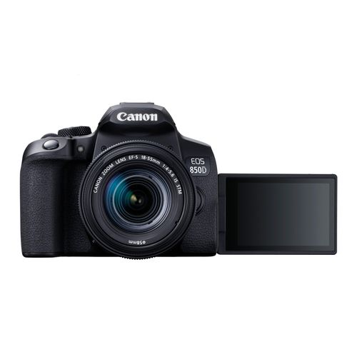 Canon DSLR Camera 24.1 MP 25fps 4K Movie Wi-Fi Bluetooth EOS850D - Black .