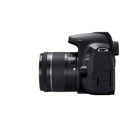 Canon DSLR Camera 24.1 MP 25fps 4K Movie Wi-Fi Bluetooth EOS850D - Black .