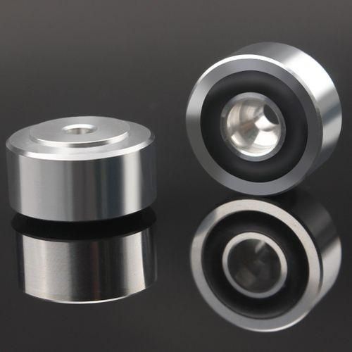 4 Pcs HIFI Speaker Spikes Stand Feet Pad Aluminum Alloy Isolation Absorb Shock Amplifier Base Feet for Speakers CD Amplifier