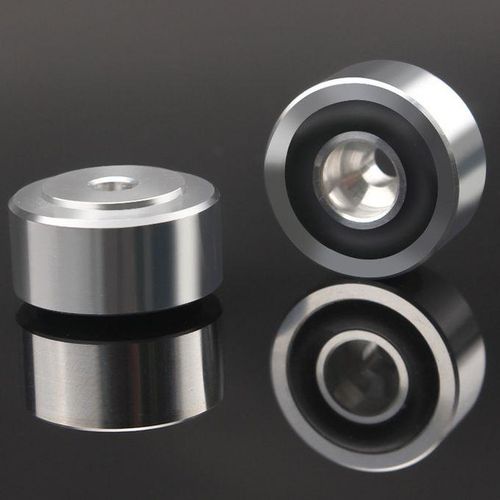 4 Pcs HIFI Speaker Spikes Stand Feet Pad Aluminum Alloy Isolation Absorb Shock Amplifier Base Feet for Speakers CD Amplifier
