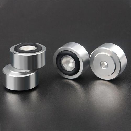 4 Pcs HIFI Speaker Spikes Stand Feet Pad Aluminum Alloy Isolation Absorb Shock Amplifier Base Feet for Speakers CD Amplifier