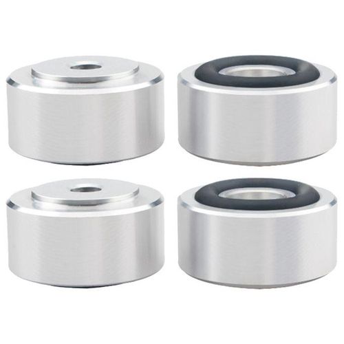 4 Pcs HIFI Speaker Spikes Stand Feet Pad Aluminum Alloy Isolation Absorb Shock Amplifier Base Feet for Speakers CD Amplifier