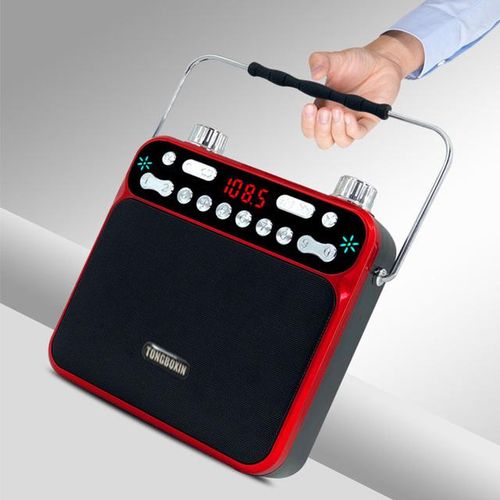 With Two 18650 Portable Wireless Bluetooth Speaker Outdoor Loud Microphone Fm Radio Aux Usb Tf Mp3 Player Led Touch