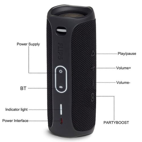 Speakers Jbl Flip 5 Portable Subwoofer Bluetooth Dynamics Musical Loudspeaker Wireless Audio Video Speaker Acoustic System