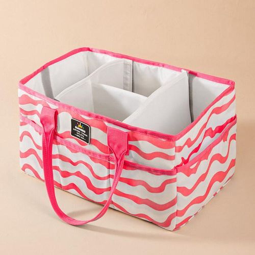 Sunveno Baby Diaper Caddy Organizer Portable Holder Bag for Diapers and Baby Wipes Nursery Storage Bin Diaper Baby Bag