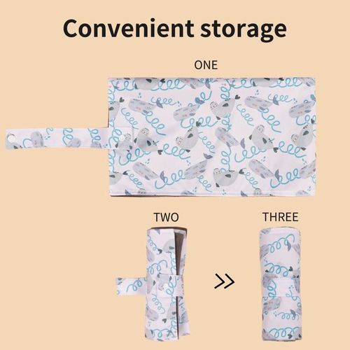 2PCS Portable Diaper Changing Pad Waterproof Foldable Baby Changing Mat Travel Diaper Change Mat Lightweight Changing Pads
