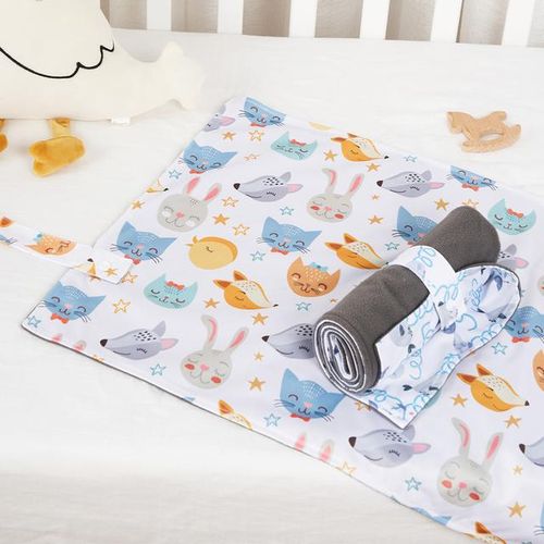 2PCS Portable Diaper Changing Pad Waterproof Foldable Baby Changing Mat Travel Diaper Change Mat Lightweight Changing Pads