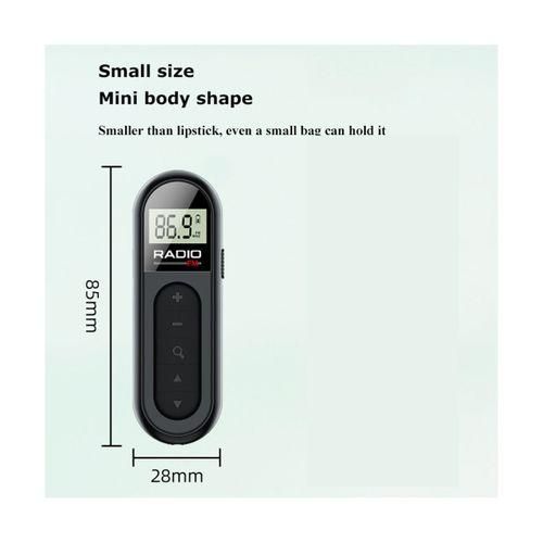 Mini Pocket FM Radio Rechargeable Portable 76108MHZ Radio