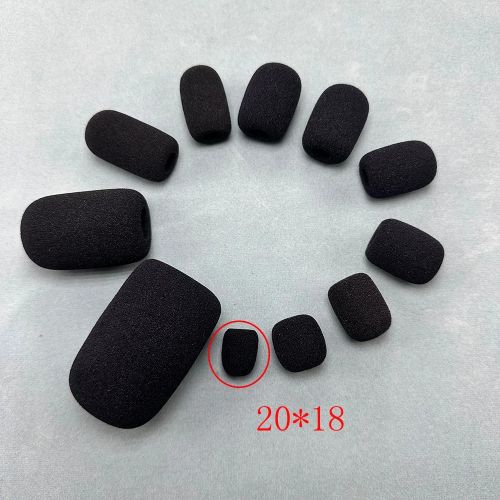 10pcs Microphone Cover Headset Replacement Foam