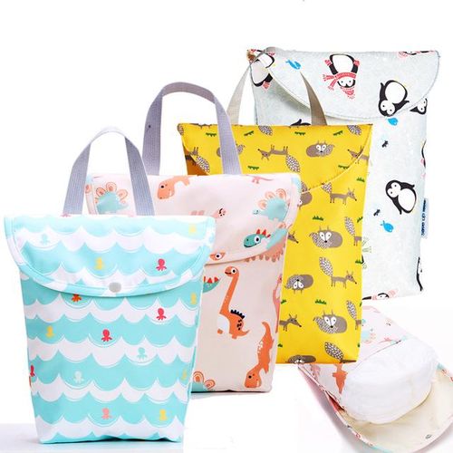 Multifunction Baby Diaper Bag Caddy Organizer Reusable Waterproof Wet/Dry Cloth Bag Fashion Mummy StorageTravel Nappy Bag