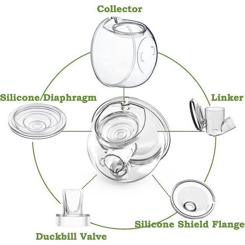 Silicone Breast Milk Collector Wearable Milker Accessories For S9/S10/S12 Breast Pump Cup Breastfeeding Milk Collection Cover