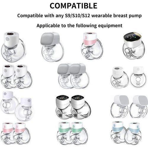 Silicone Breast Milk Collector Wearable Milker Accessories For S9/S10/S12 Breast Pump Cup Breastfeeding Milk Collection Cover
