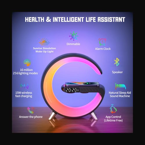RGB Night Light Digital Alarm Clock for Sleeping Bedroom