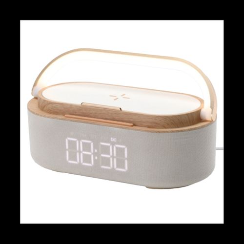 1800MAh Bluetooth Speaker Digital Alarm Clock with Wirel