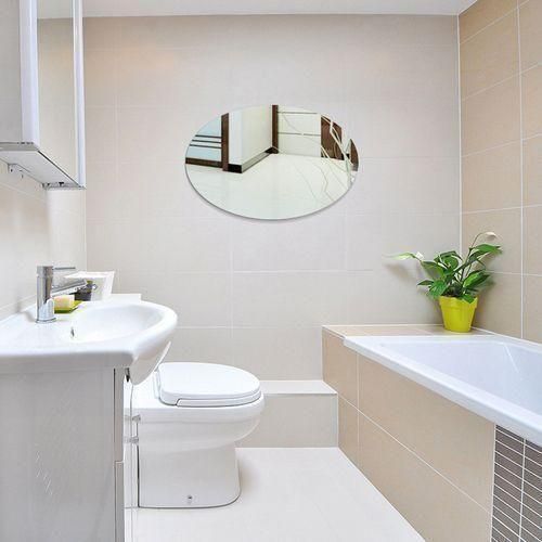 Mirror Wall Sticker Ovalshape Decorative Mirror Removable