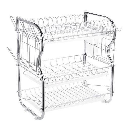 3 Layer Dish Drainer- Silver