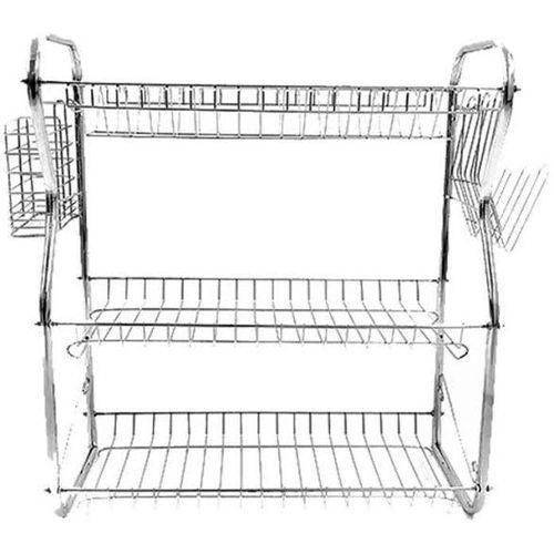 3 Layer Dish Drainer- Silver