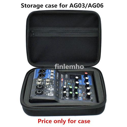 1PC Storage Case For Mixer Yamaha AG03 AG06 MG06 Portable Hard Cover With EVA Protection