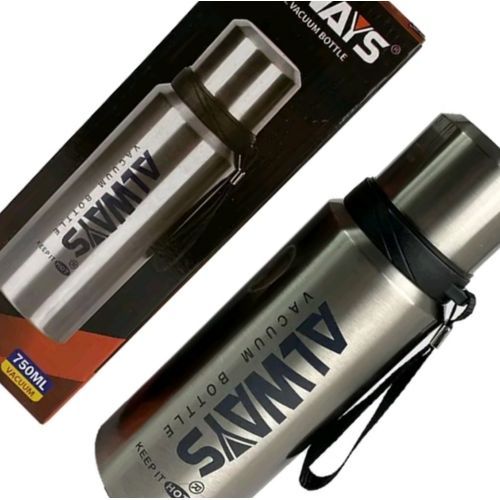 Always Stainless Steel Hot and Cold Flask- Silver
