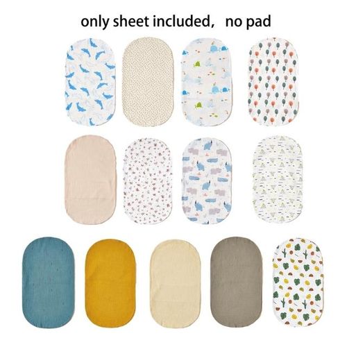 Baby Bassinet Sheet Soft Stretchy Craddle Sheets For Bassinet Mattress Cover Pad Hourglass Fitted Sheet For Boys Girls