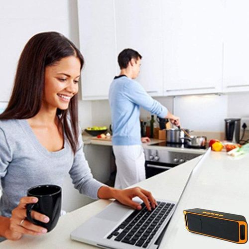 Portable Bluetooth Speaker Dual Bass Sc208 Radio Tf Usb Wireless Audio Amplifier Stereo Subwoofer Outdoor Bluetooth Sound Box