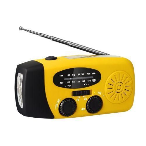 Solar Hand Crank Radio Receiver Mini Portable