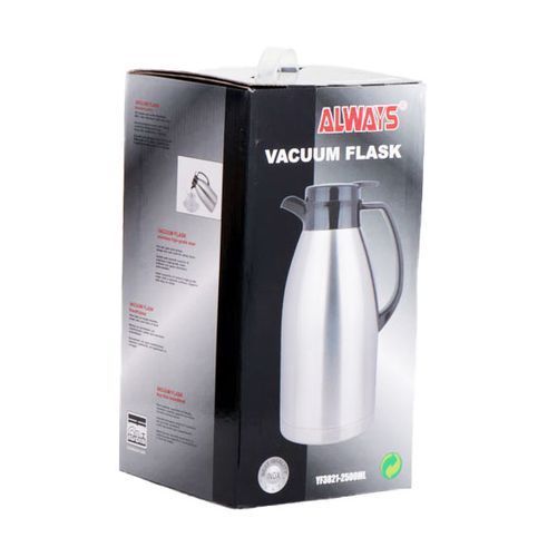 Always Pressing Stainless Steel Vacuum Flask - Silver
