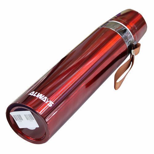 Always Slim High Quality Steel Vacuum 750ml Bottle Flask - Red