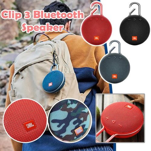 Enceinte Bluetooth Jbl Clip 3 Wireless Bluetooth Speaker Ipx7 Waterproof Sports Speaker Usb Rechargeable With Hook Microphoneg3